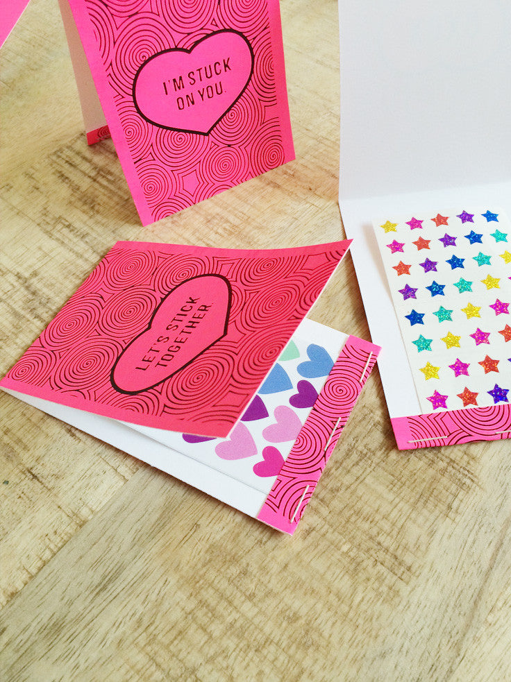 Valentine sticker matchbooks