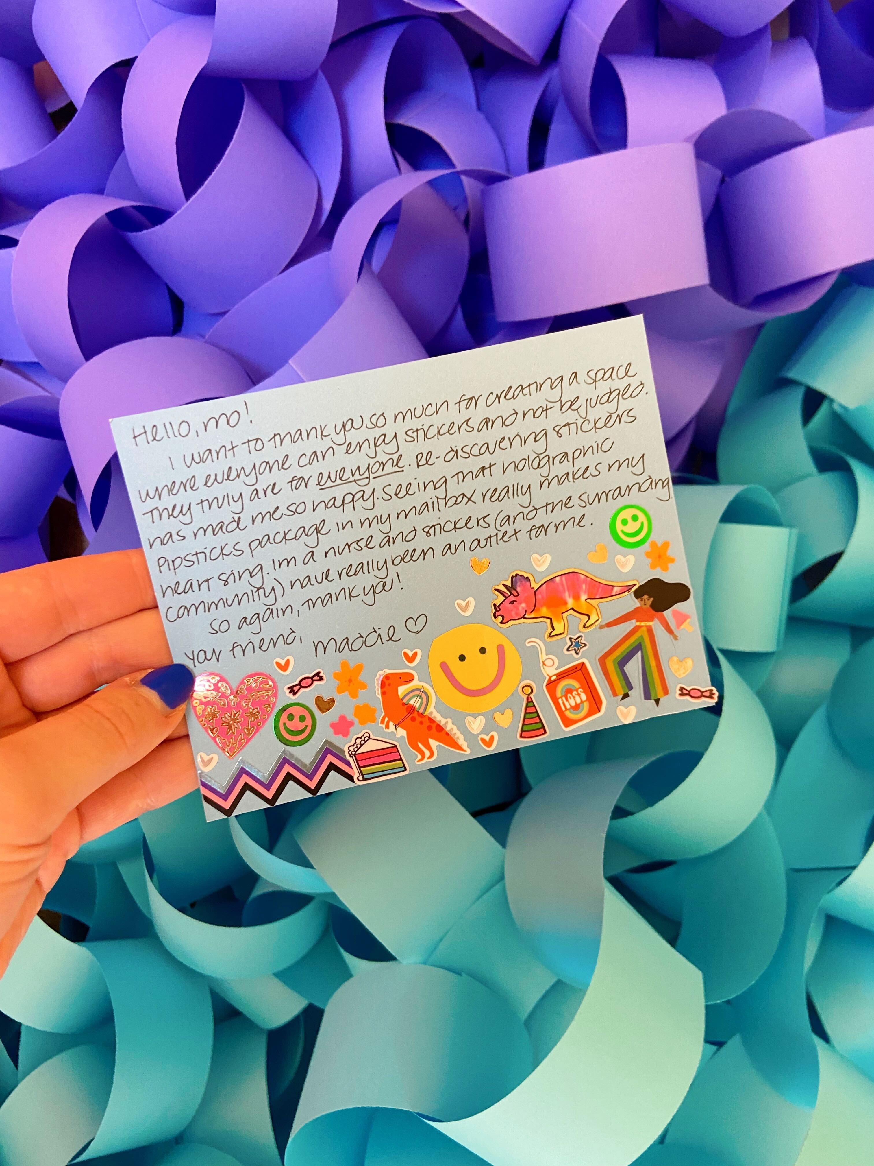 Fan Mail Friday: “A space where everyone can enjoy stickers”